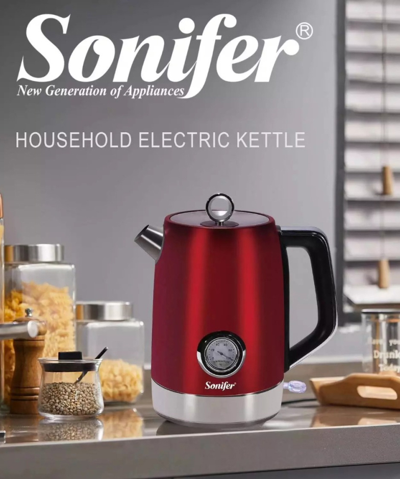 Electric kettle ''SONIFER SF-2086'' 1,7 l, red