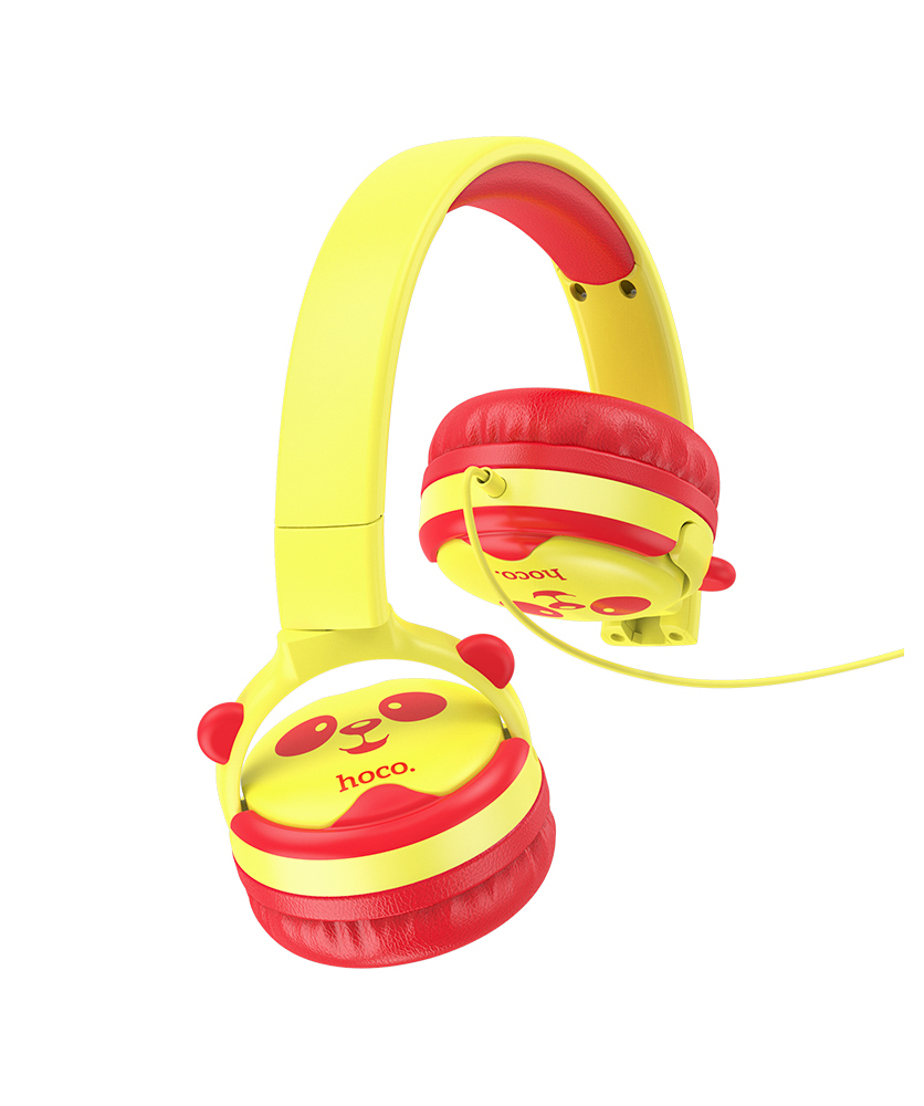 Խաղային ականջակալ ''HOCO W31'' դեղին-կարմիր