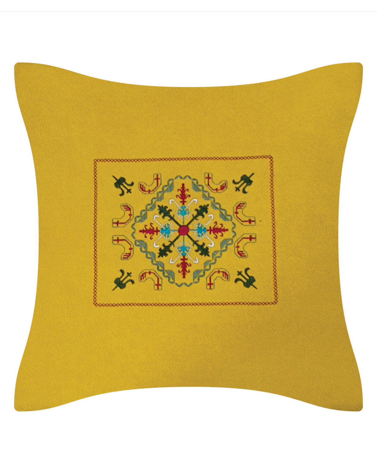 Pillow `Miskaryan heritage` embroidered with Armenian ornament №31