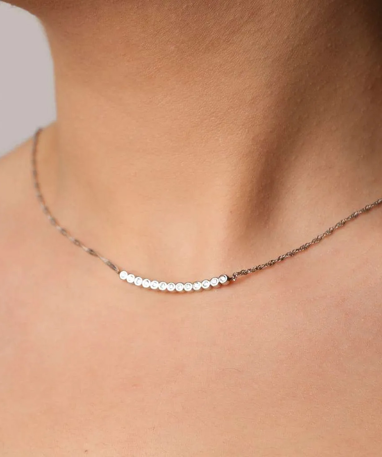 Silver necklace «SiaMoods» SN244