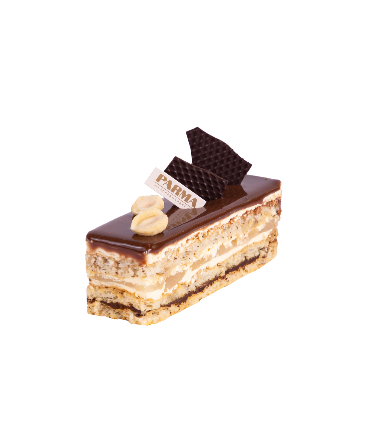 Pastry `Parma` Opera, with pear 4 pieces
