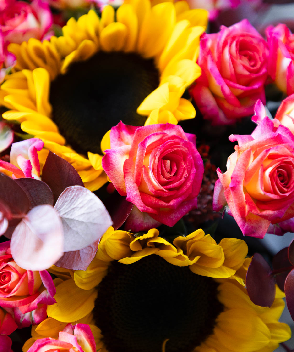 Букет «Caprice» с кустовыми розами №55