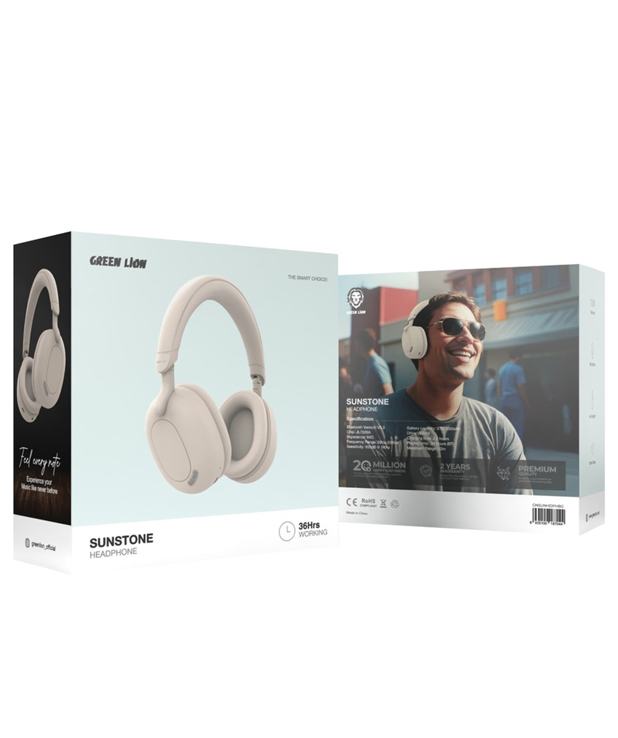 Беспроводные наушники «Micro-Tech» Green Lion Sunstone №415