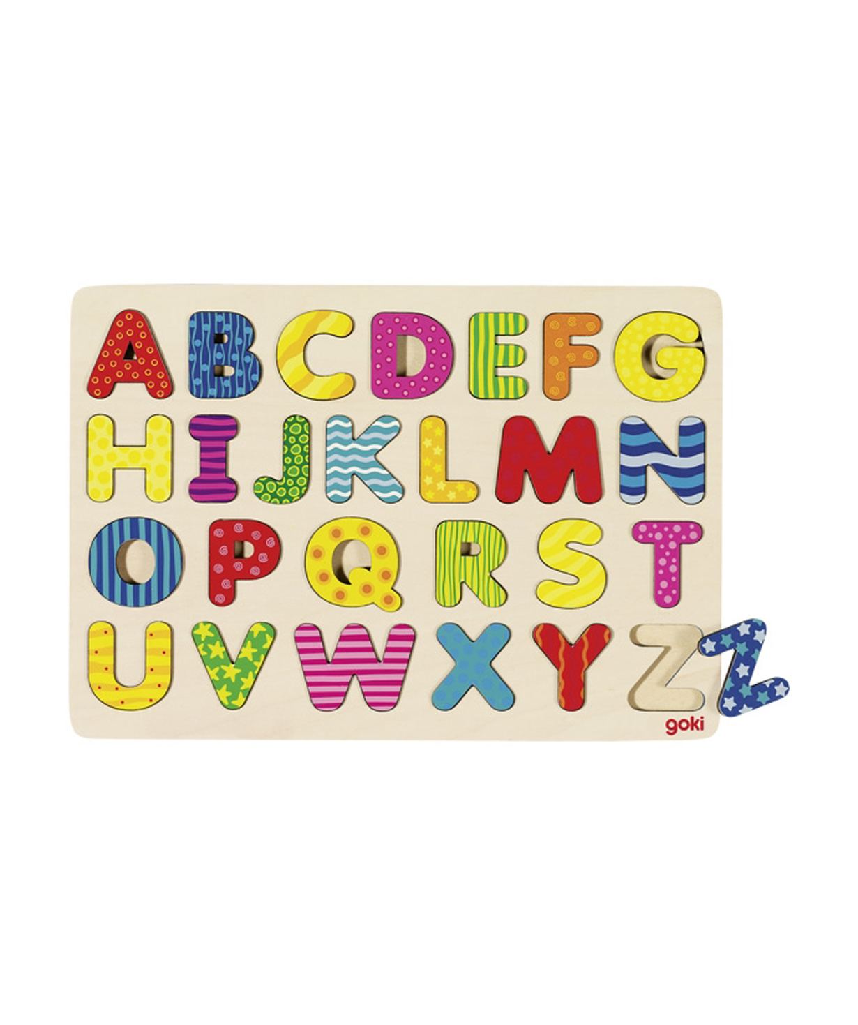 Toy `Goki Toys` puzzle Alphabet