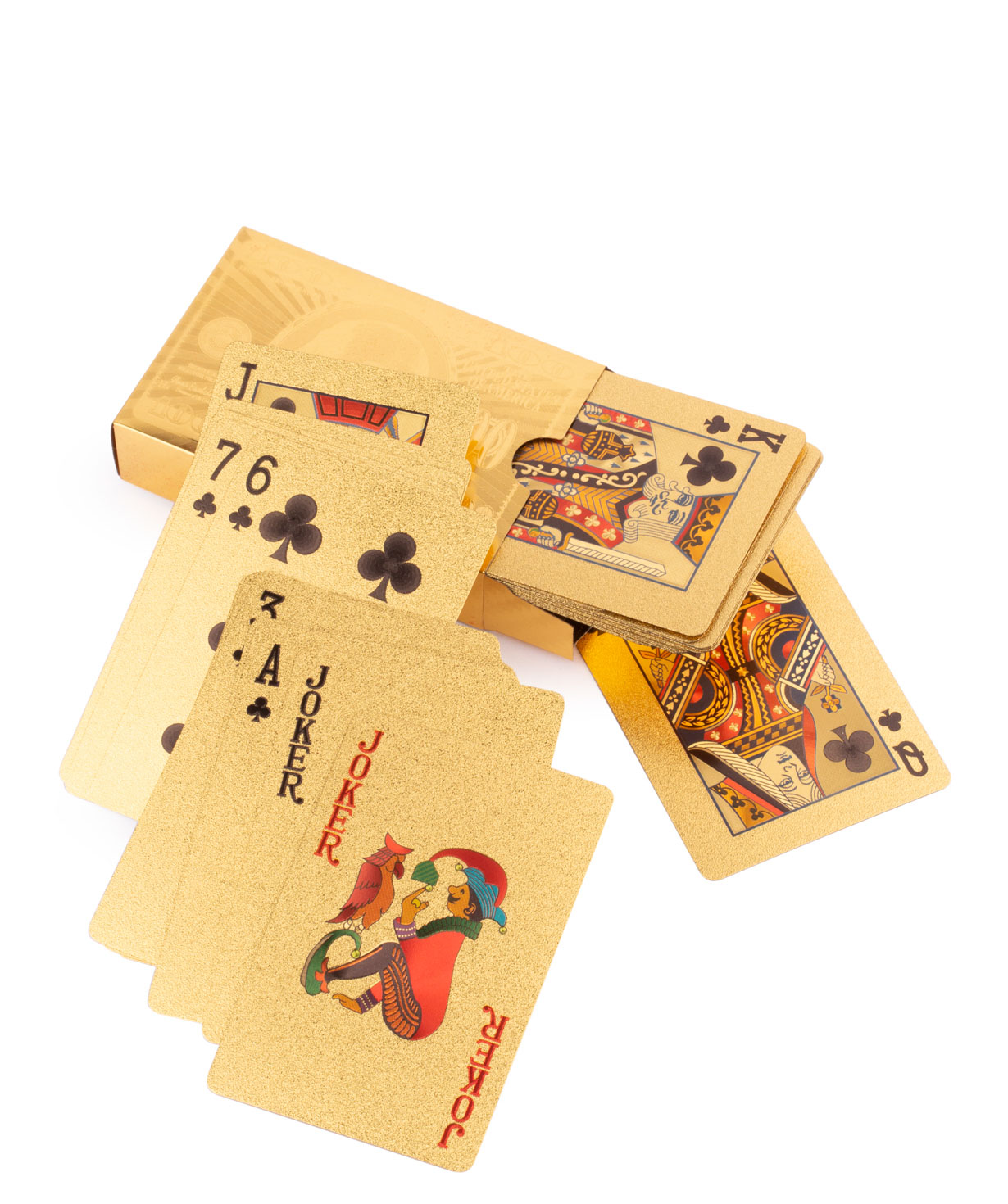 Playing cards `Creative Gifts` in a wooden box