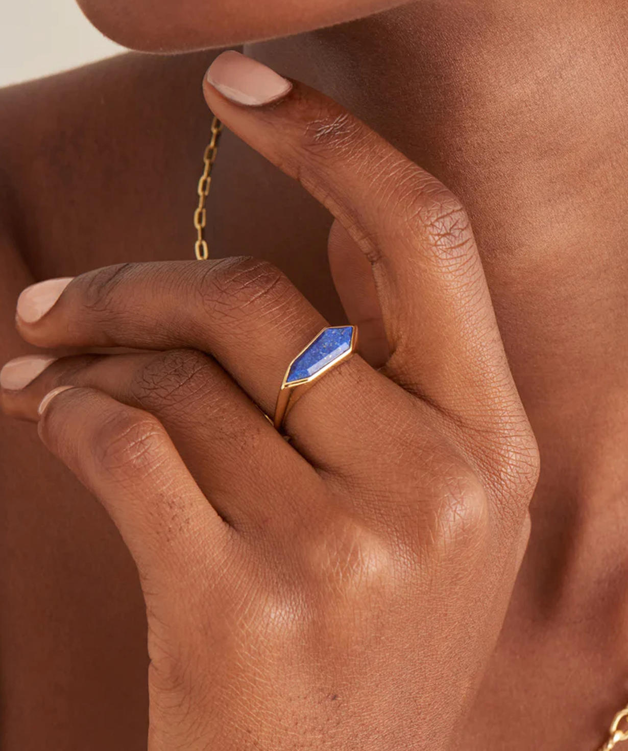 Silver ring «Ania Haie» R042-01G-L
