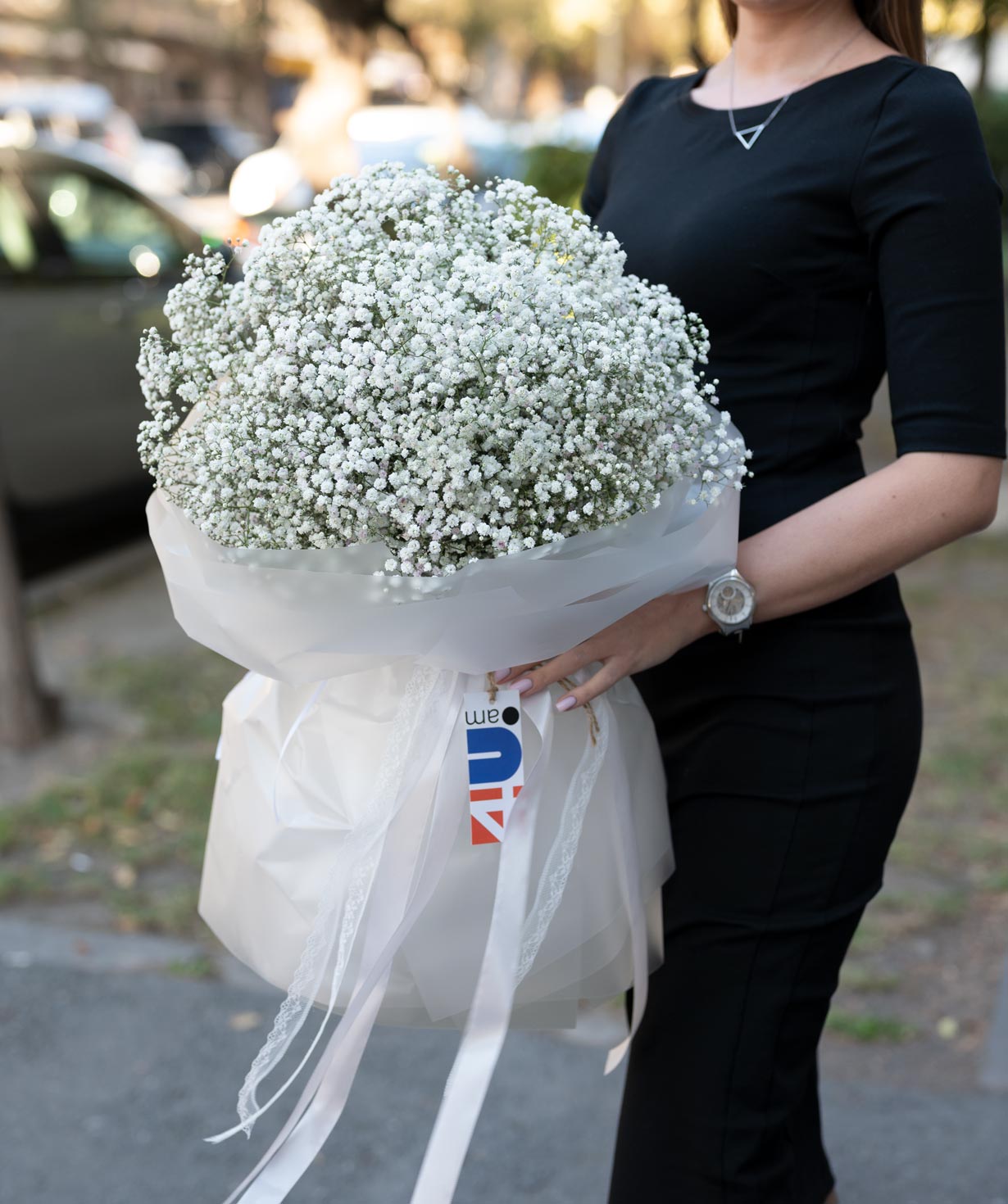 Bouquet «Isola» with gypsophilas