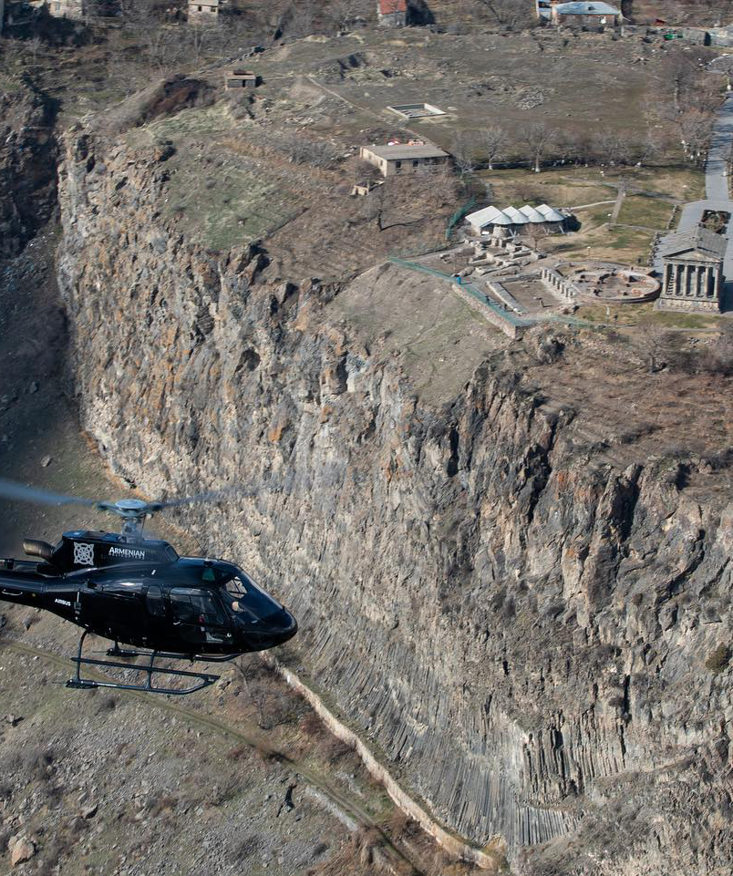 Helicopter tour «Armenian Helicopters» Yerevan-Azat Reservoir-Garni (no stops), 1-4 people