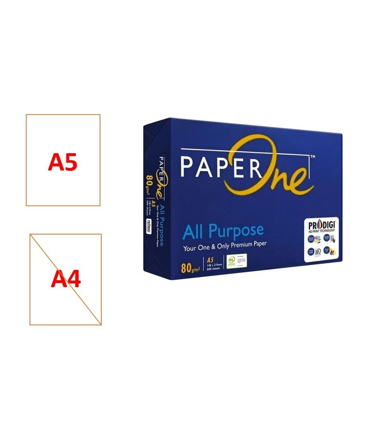 Бумага формата А5, 80 г