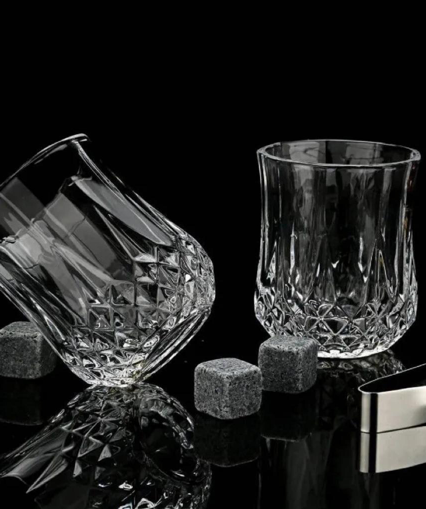 Набор для виски «Creative Gifts» с бокалами и охлаждающими камнями