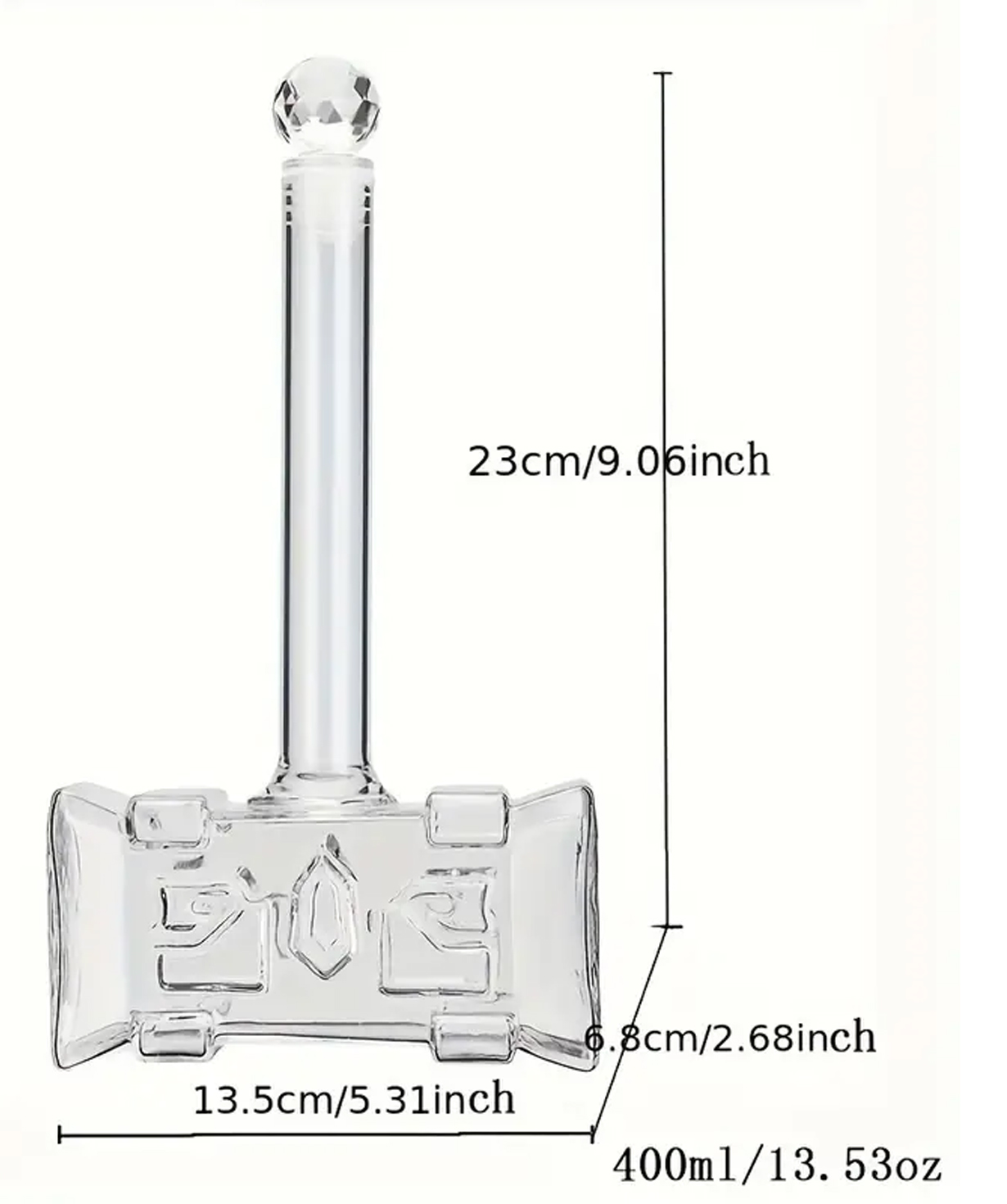 Շիշ խմիչքների համար «Gift Store» Stereoscopic Hammer