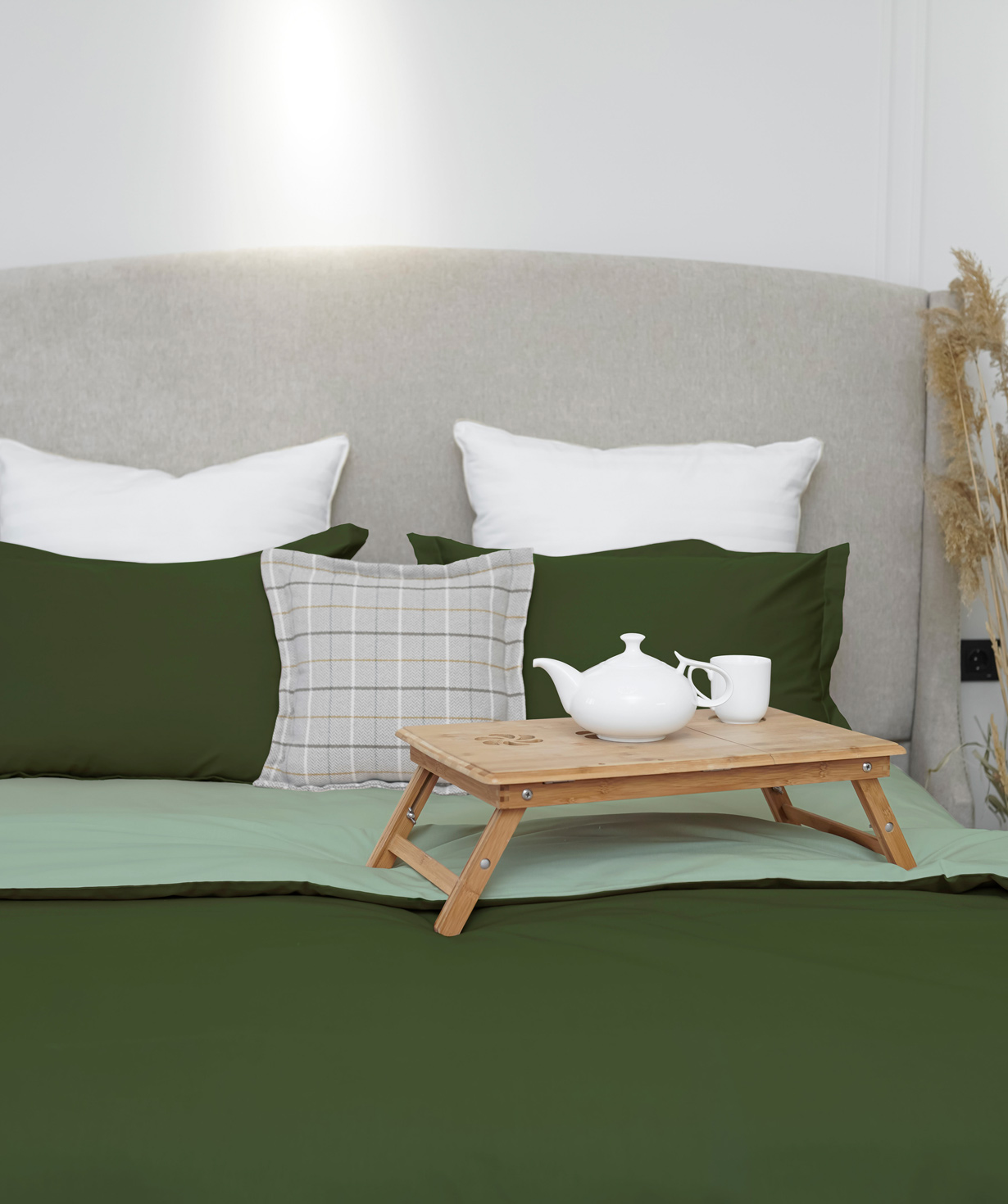 Набор постельного белья «Jasmine Home» евро, зеленое