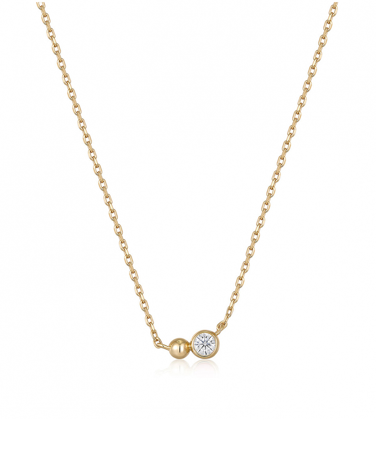 Silver necklace «Ania Haie» N045-02G-CZ