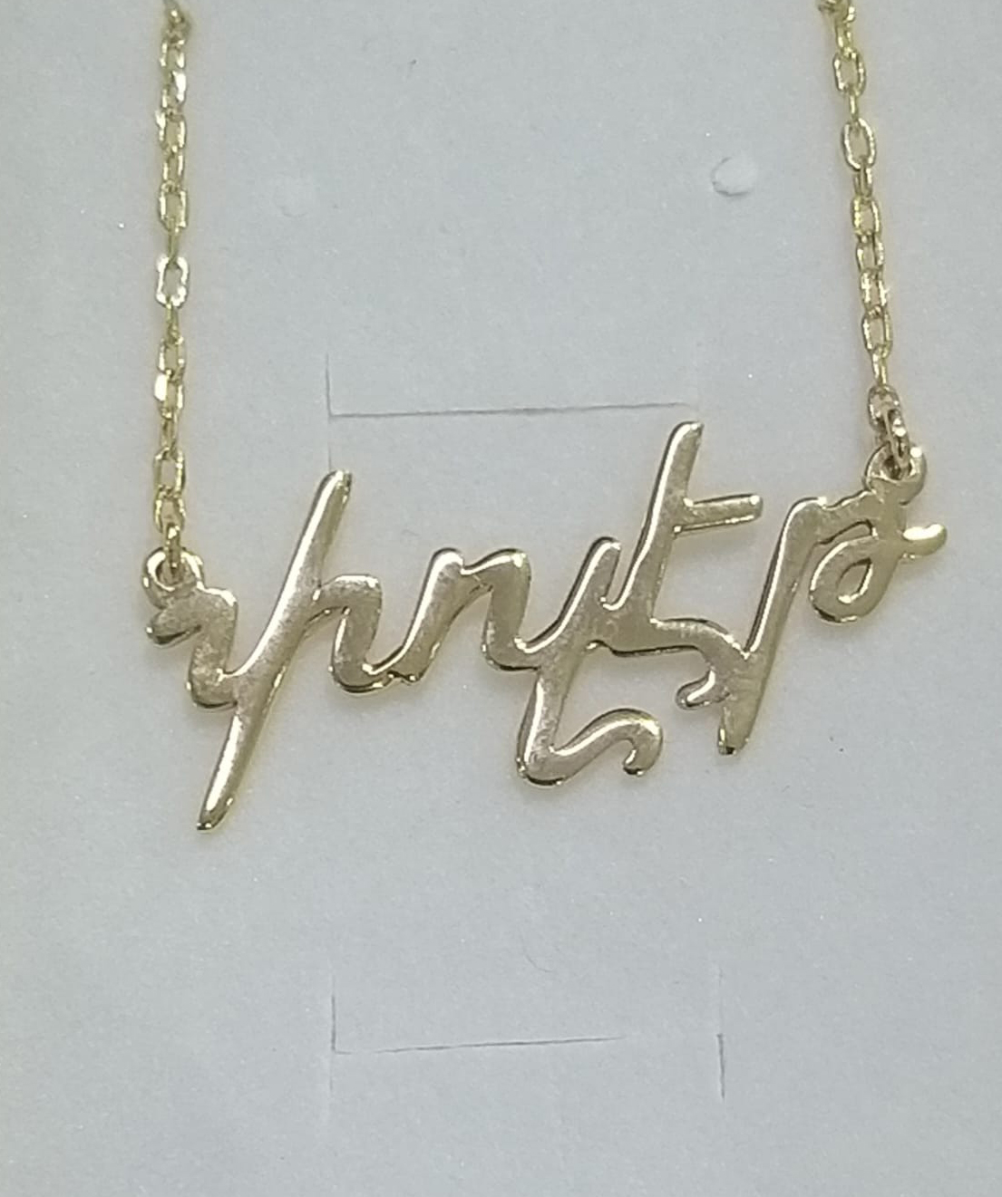 Necklace «Less is more» gold  №162