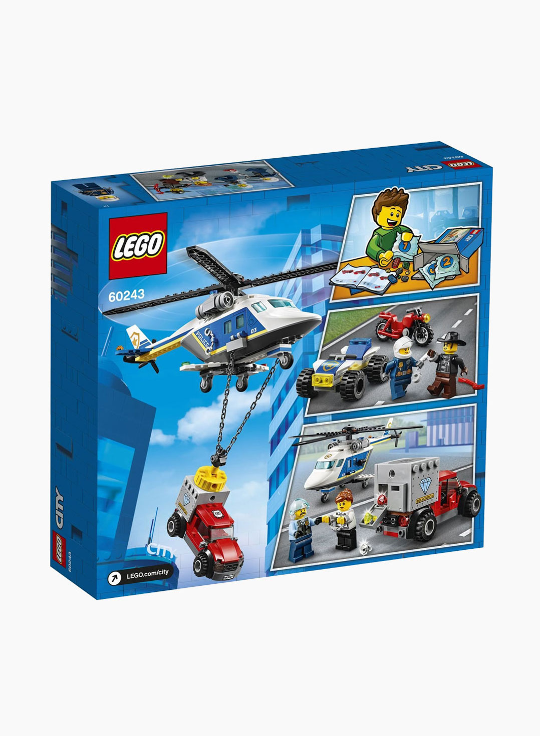 Lego City Կառուցողական Խաղ «Հետապնդում ոստիկանանական ուղղաթիռով»