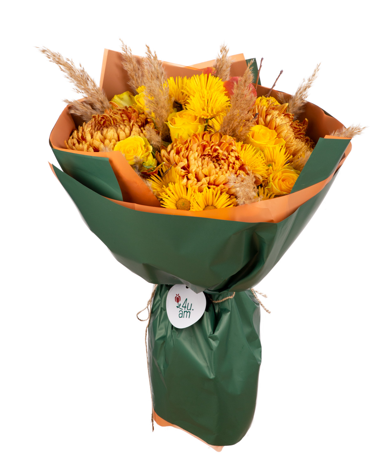 Bouquet ''Alma'' with roses and chrysanthemums