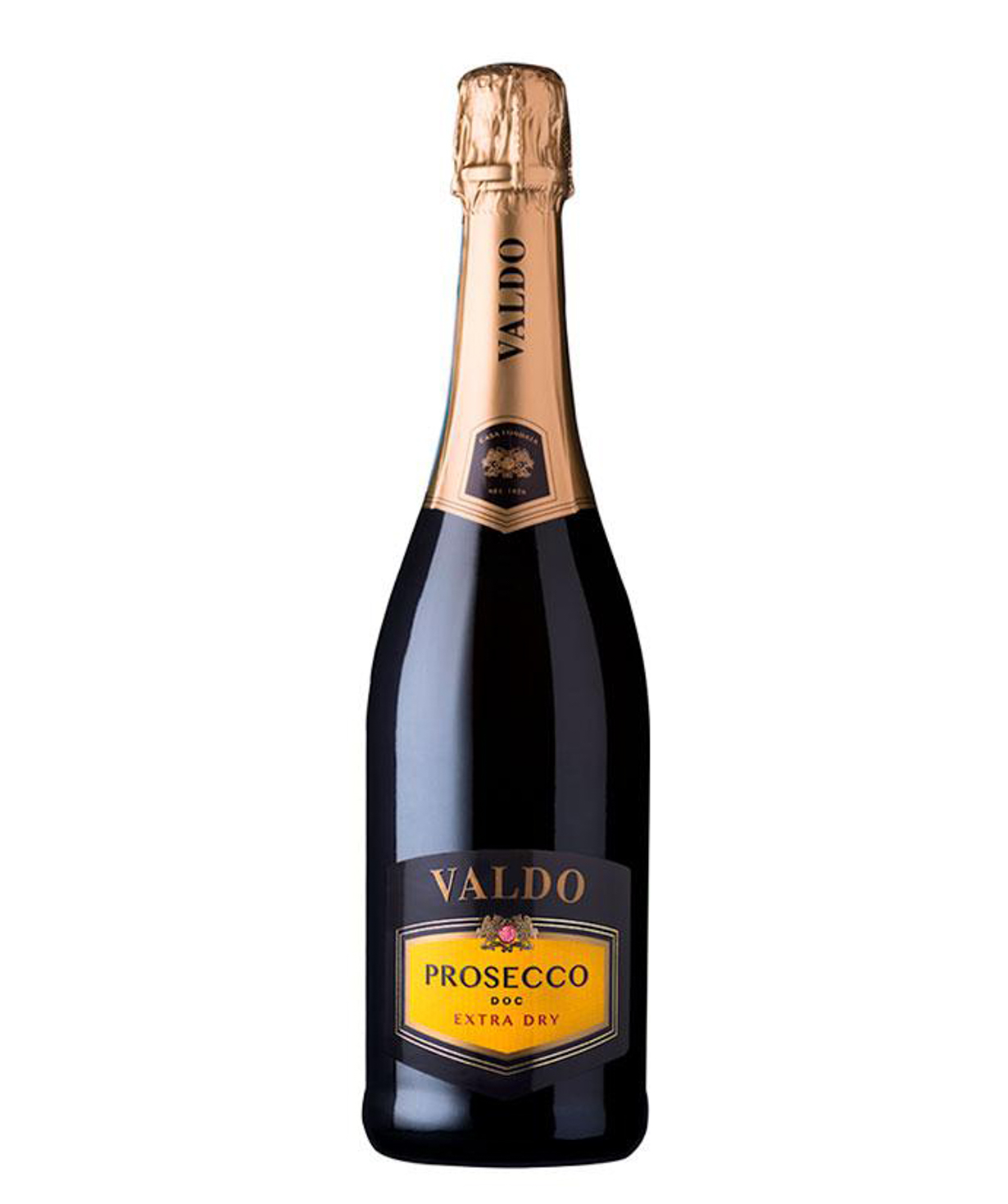 Sparkling wine `Valdo Prosecco DOC Extra Dry` white, dry 750ml