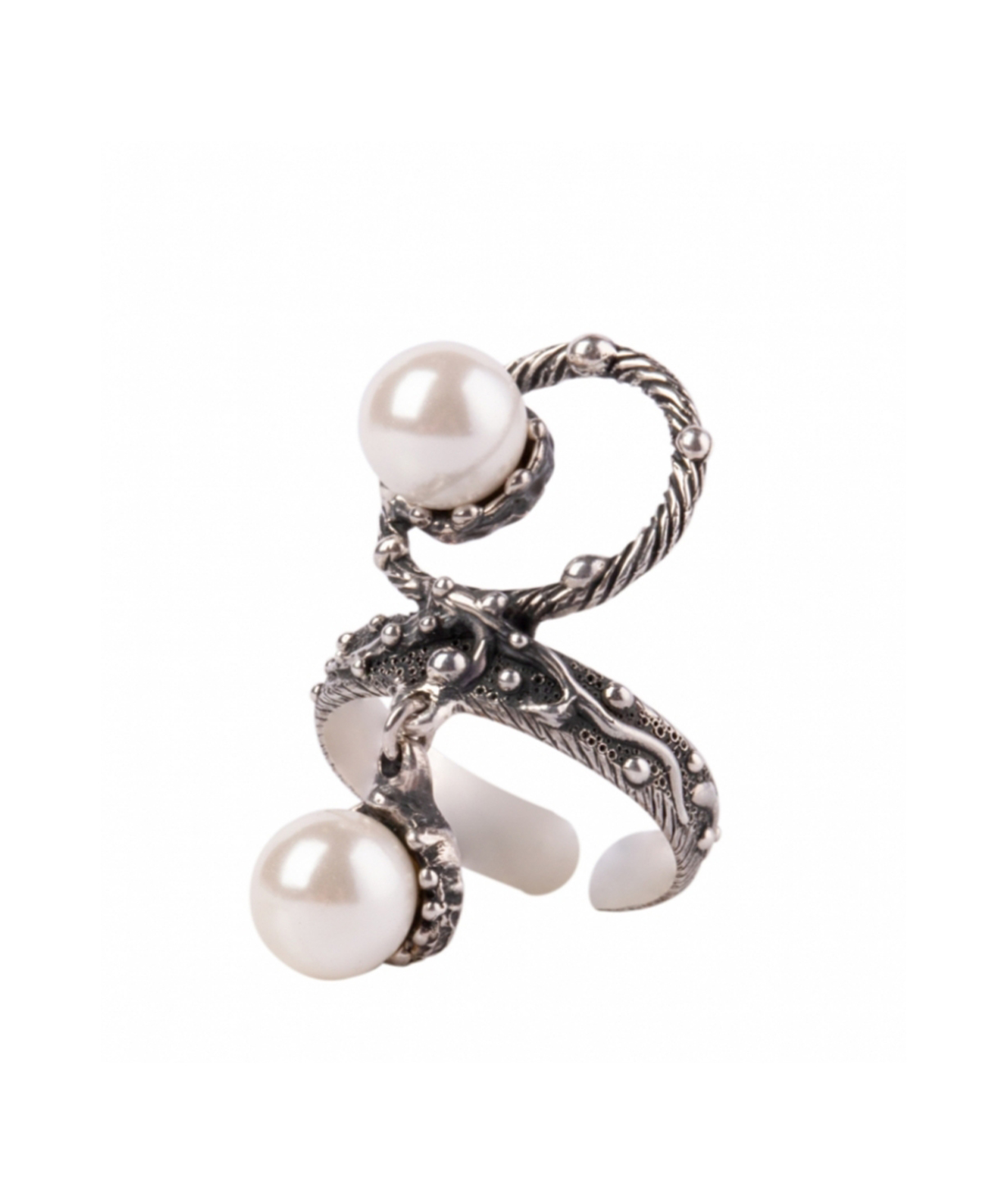 Кольцо «DF Project» серебряное №48