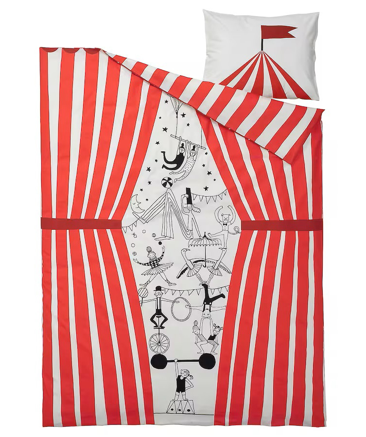 Duvet cover and pillowcase «Ikea» Busenkel, Circus