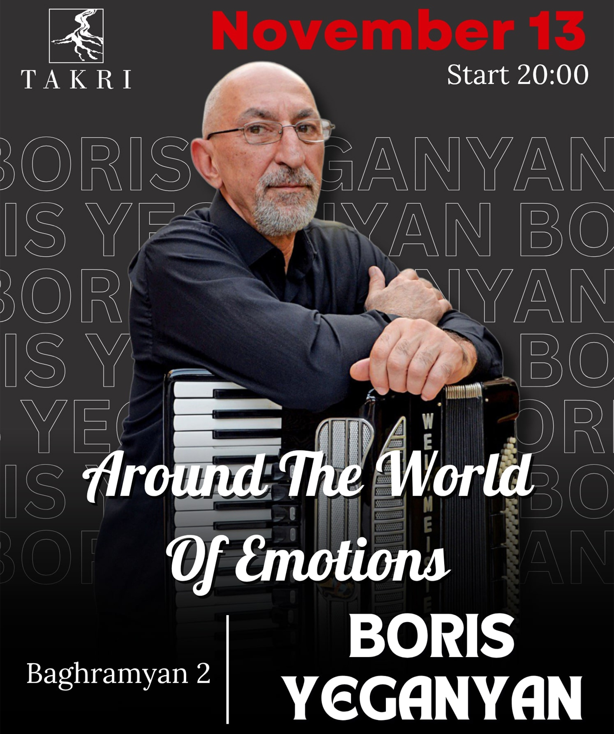 The Magic Accordion | Boris Yeganyan, 2025-11-13, 20:00