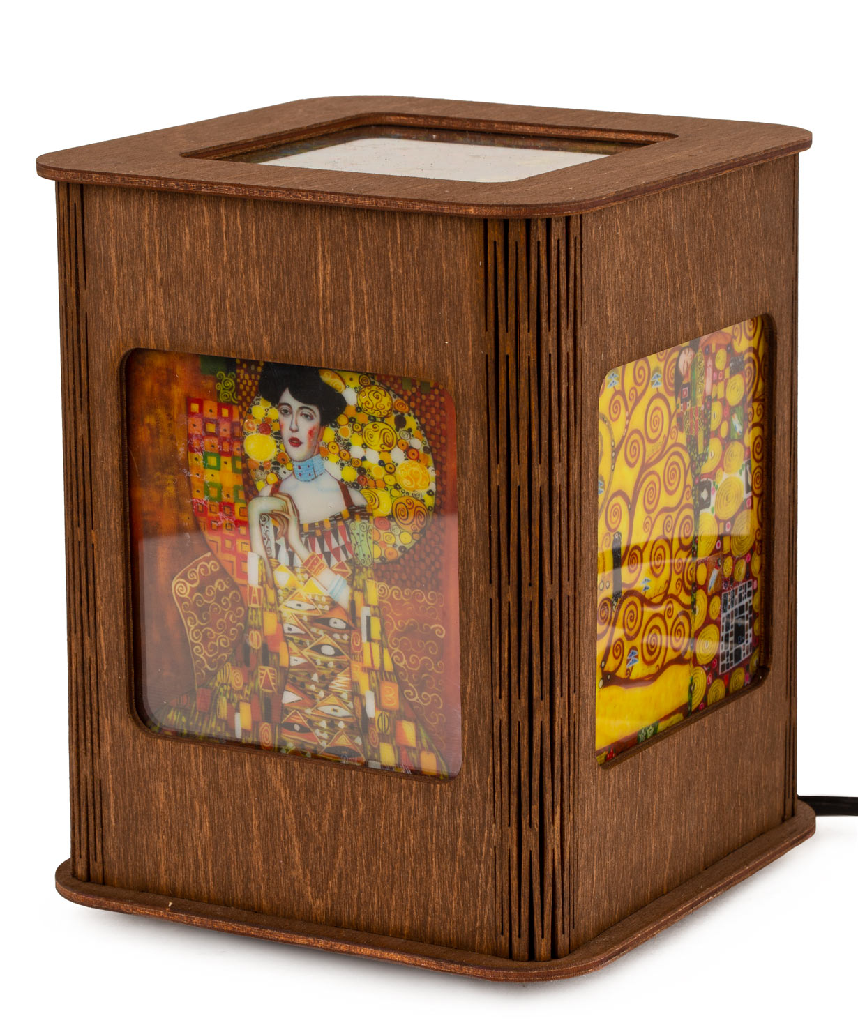 Lantern `Portrait of Adele Bloch-Bauer` wooden