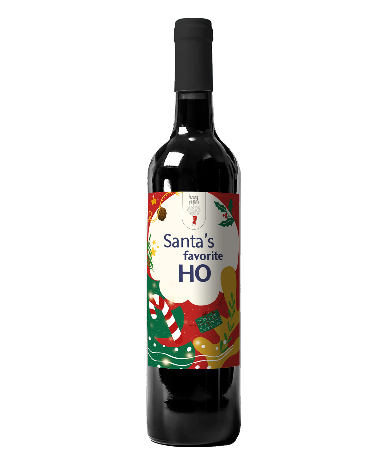Вино `Talking Wine` Santa's favorite HO, красное сухое 750 мл